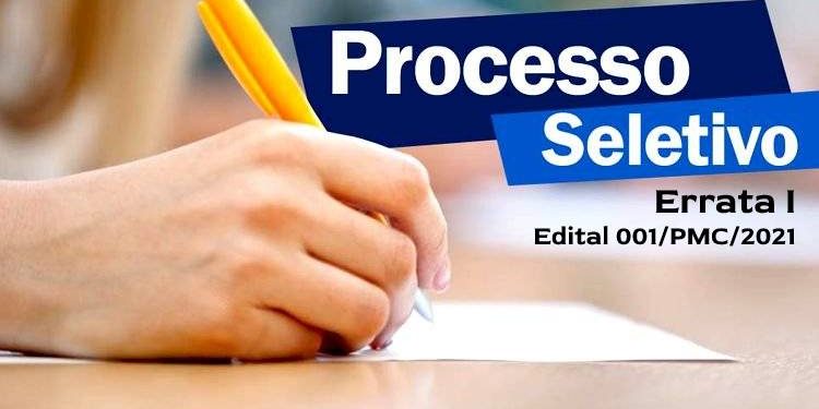 Errata I ao Edital 001/PMC/2021