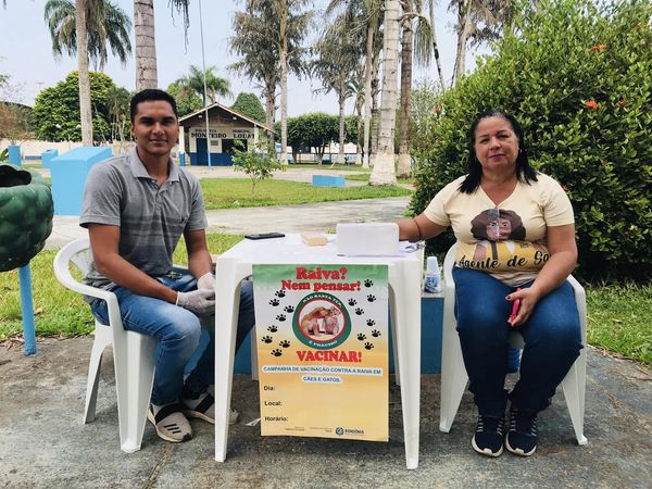 Campanha de Vacinação Antirrábica para cães e gatos.