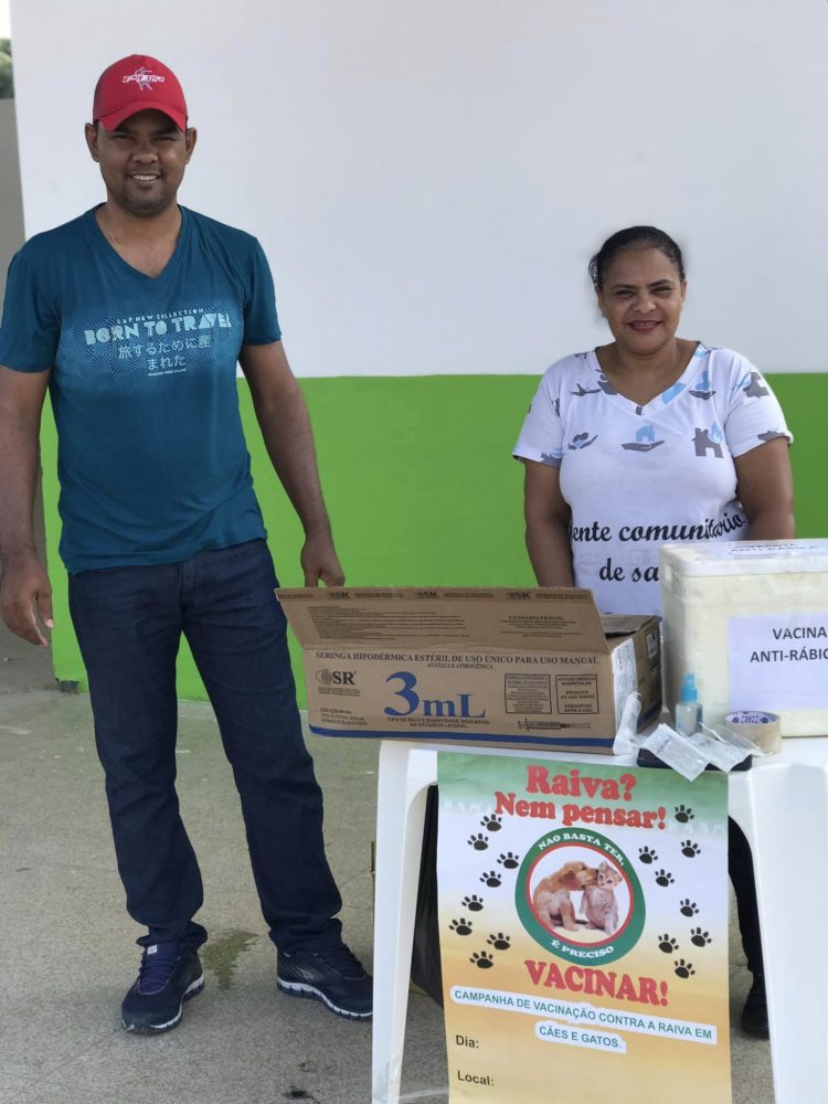 Campanha de Vacinação Antirrábica para cães e gatos.