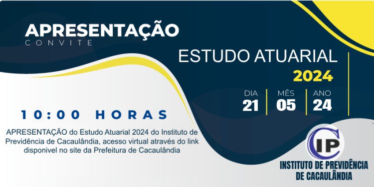 IPC: CONVITE APRESENTAÇÃO VIRTUAL DO ESTUDO ATUARIAL