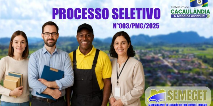 EDUCAÇÃO: Divulgação do Edital do Processo Seletivo Nº003/PMC/2025