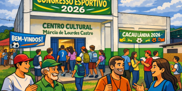 Prefeitura de Cacaulândia promove Congresso Esportivo 2026 no Centro Cultural