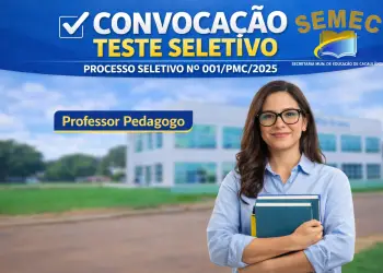 EDITAL DE CONVOCAÇÃO Nº46/PMC/2026 – PROCESSO SELETIVO Nº001/PMC/2025 – SEMEC