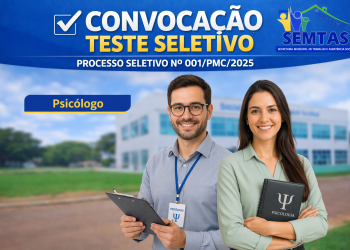 EDITAL DE CONVOCAÇÃO  Nº50/PMC/2026 PROCESSO SELETIVO Nº001/PMC/2025
