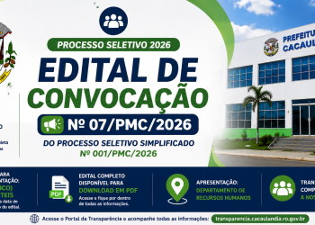 EDITAL DE CONVOCAÇÃO  Nº07/PMC/2026 – PROCESSO SELETIVO SIMPLIFICADO Nº001/PMC/2026