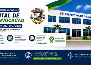 Edital de Convocação nº06/PMC/2026 do Processo Seletivo Simplificado nº001/PMC/2026