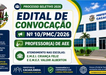 EDITAL DE CONVOCAÇÃO  Nº10/PMC/2026 –  PROCESSO SELETIVO Nº001/PMC/2026