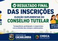 Resultado final das inscrições para a Eleição Suplementar do Conselho Tutelar