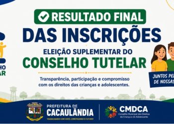 Resultado final das inscrições para a Eleição Suplementar do Conselho Tutelar