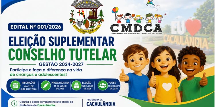 Edital de Convocação para Eleição Suplementar do Conselho Tutelar 2026