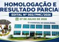 Prefeitura de Cacaulândia divulga homologação e resultado parcial do Processo Seletivo Simplificado nº 002/PMC/2026