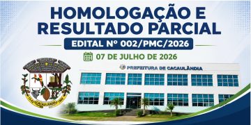 Prefeitura de Cacaulândia divulga homologação e resultado parcial do Processo Seletivo Simplificado nº 002/PMC/2026