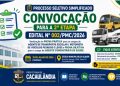 Prefeitura convoca candidatos classificados para a 2ª etapa do Processo Seletivo 002/2026