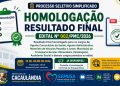 Prefeitura de Cacaulândia homologa resultado final do Processo Seletivo Simplificado nº 002/PMC/2026