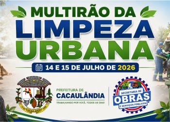 Secretaria de Obras realiza Mutirão da Limpeza Urbana nos dias 14 e 15 de julho