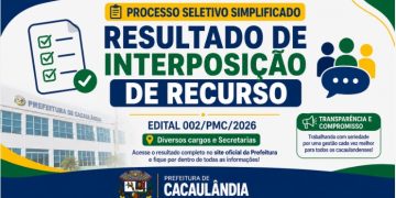 RESULTADO DE INTERPOSIÇÃO DE RECURSO – EDITAL 002/PMC/2026 PROCESSO SELETIVO SIMPLIFICADO