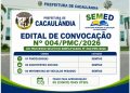 EDITAL DE CONVOCAÇÃO  Nº004/PMC/2026  PROCESSO SELETIVO Nº002/PMC/2026