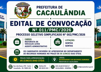 EDITAL DE CONVOCAÇÃO  Nº011/PMC/2026  PROCESSO SELETIVO Nº002/PMC/2026