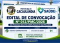 EDITAL DE CONVOCAÇÃO Nº012/PMC/2026 PROCESSO SELETIVO Nº002/PMC/2026