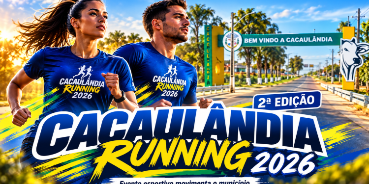Prefeitura promove a 2ª Edição da corrida “Cacaulândia Running 2026” com inscrições gratuitas e premiação em dinheiro